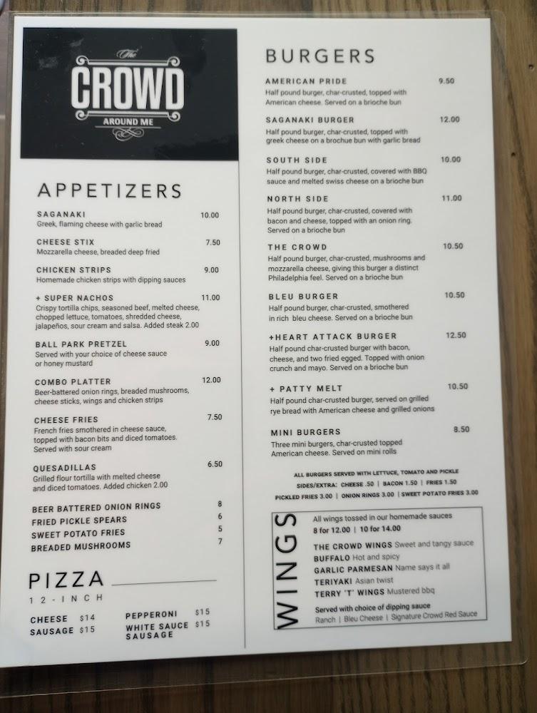 The Crowd Around Me Menu image 2